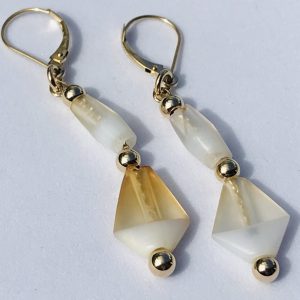 Ghost bead earrings